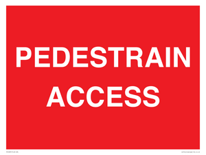 PEDESTRAIN ACCESS